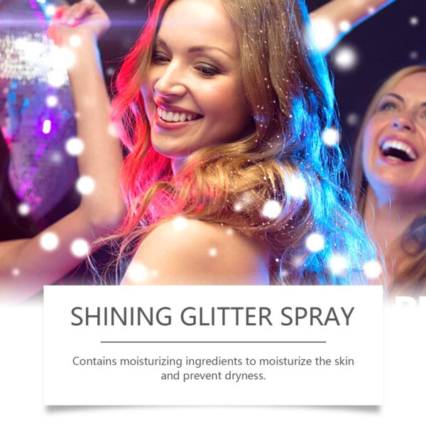 Eelhoe Stage Makeup Glitter Spray Facial Clavicle Brightening Glitter Natural Stereoscopic Long-Lasting Highlighter Spray - Image 6